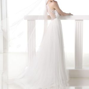 Pronovias Wedding Dress with Veil